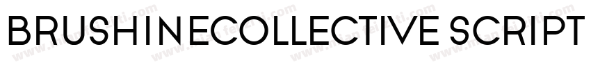 BrushineCollective Script字体转换